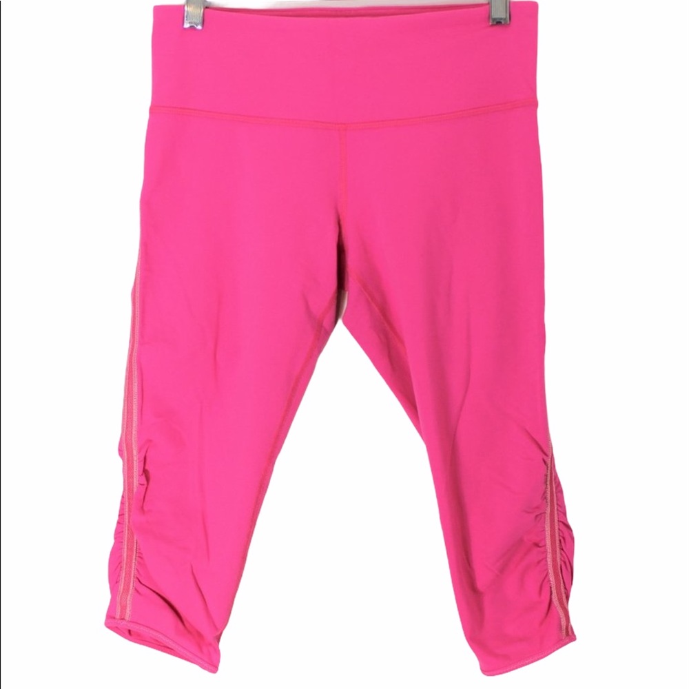 LULULEMON Power Flow Crop Legging Pinkalicious 6